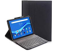 RLTech Clavier étui pour Lenovo Tab M10 FHD Plus, QWERTY Slim PU Housse Détachable Wireless Clavier Keyboard sans Fil Coque pour Lenovo Tab M10 FHD Plus TB-X606F 10.3 Pouce, Noir