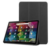 RLTech Coque pour Lenovo Chromebook Duet 10.1 - Ultra Slim PU Cuir Coque Case avec Stand Étui Housse pour Lenovo Chromebook Duet 10.1 2020, Noir
