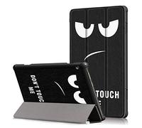 RLTech Coque pour Lenovo Tab M10 - Ultra Slim PU Cuir Coque Case avec Stand Étui Housse pour Lenovo Tab M10 TB-X605F/X605L, Œil