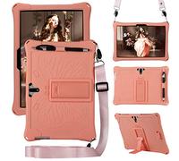 RLTech Coque pour MEBERRY M6, Silicone Antichoc Léger Housse de Protection avec Support Stand pour MEBERRY M6/TOSCiDO K108 W109 K107/YOTOPT K107/ALLDOCUBE iPlay10 Pro M5XS/HOTREALS 10/Era 10, Rose