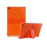 RLTech Coque pour Samsung Galaxy Tab A 10.1 2019, Ultra Slim Soft Housse en Silicone Coque Case Étui avec Stand pour Samsung Galaxy Tab A 10.1 Pouce T510/T515 2019 Tablet, Orange