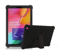 RLTech Coque pour Samsung Galaxy Tab A 10.1 2019, Ultra Slim Soft Housse en Silicone Coque Case Étui avec Stand pour Samsung Galaxy Tab A 10.1 Pouce T510/T515 2019 Tablet, Noir