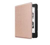 RLTech Coque pour Tolino Page 2, Protection complète de la Gamme Cuir Flip Housse Étui pour Tolino Page 2, Or Rose