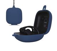 RLTech Powerbeats Pro Étui Protecteur Anti-Rayures Boîtier de Silicone Galaxy Buds avec Anti Perte Mousqueton Sport pour Beats Powerbeats Pro, Bleu