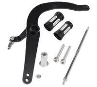 RLVYTA Sélecteur Vitesse Gear Shifter en Métal Levier de vitesse talon-pointe + tige pour Kawasaki Vulcan S ABS/SE/Cafe 2015-2023 Alliage d'aluminium Leviers Sélecteurs(Style B Black)