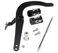 RLVYTA Sélecteur Vitesse Gear Shifter en Métal Levier de vitesse talon-pointe + tige pour Kawasaki Vulcan S ABS/SE/Cafe 2015-2023 Alliage d'aluminium Leviers Sélecteurs(Style E Black)