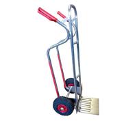 RLW Diable en aluminium 200 kg avec pelle de chargement plus grande I Modèle professionnel de l'UE - Pas d'importation d'Asie ! I Roues de votre choix - Ici : roue pneumatique/jante en PVC/roulement à