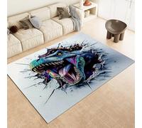 RLYXGS Dinosaure Tapis de Salon 60x110cm Gothique Chambre Décor Tapis Doux Antidérapant,Lavable Moquette Intérieur Poils Courts pour Cuisine, Couloir, Paillasson, Salle de Jeux 5R1570
