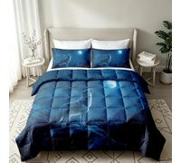 RLYXGS Loup Hurlant Couette Imprimée sans Housse 200x200 4 Saisons