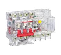 RLZQSGOT Disjoncteur Transparent à Faible Fuite DZ47TRLE; DZ47TRLE RCBO Transparent 4,5kA 3P+ND Type 25A 30mA