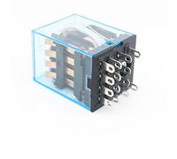 RLZQSGOT Relais à Usage général MY4, 10 pièces, 4 Broches, 14 Broches, DC12 V, AC12 V, DC24 V, AC24 V, commutateur de Relais MY4(AC,24V)