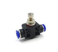 RLZQSGOT Vanne d'accélérateur LSA PA SA 4-12mm, vanne de contrôle de la Vitesse du débit d'air, Joint à Prise Rapide de Tuyau pneumatique, raccords enfichables CZYC 1 pièce(SA-6 OD6MM)
