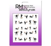 RM Beautynails Autocollants pour ongles Motif joueur de football Coupe du monde de football