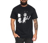 RM Doigt T-Shirt pour Homme Morty dan Sanchez Mr Rick Meeseeks Harmon, Farbe2:Noir, Größe2:Large