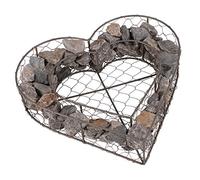 RM E-Commerce Décoration de Jardin en Forme de cœur en métal