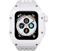 RM mod kit plastic case+rubber band,For apple ultra 49mm, Modification Kit PC Bezel and strap,For iwatch 8 7 45mm 6 5 4 44mm DIY watchband