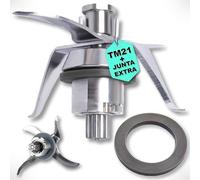 RM Pro® Lames Vorwerk Thermomix TM21 + Joint supplémentaire. (Comprend 2 Joints d'étanchéité) - Acier Inoxydable SUS420 - Couteau Vorwerk Thermomix Bimby