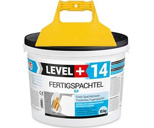 RM14 Mastic prêt à l'emploi 15 kg Mastic de lissage Blanc pur + spatule en plastique sans denture