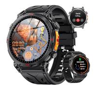 Rmana Montre Connectée Homme avec GPS, 1.6'' Amoled Écran avec Appels Bluetooth, ChatGPT, Cadran IA, 100+ Modes Sportifs, Fréquence Cardiaque, Moniteur de Sommeil pour Android et iOS