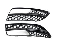 RMBIECFH Couverture De Calandre Antibrouillard Avant De Voiture Accessoires De Gril De Lampe Antibrouillard En Nid D'abeille Pour Audi A3 Hayon 2013 2014 2015 2016(Glossy Black)
