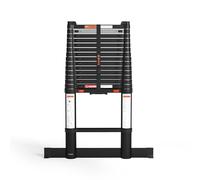 RMBO Échelle Télescopique de 4.70m, EN 131.6, Système de Fermeture en Douceur, 150kg, Barre de Stabilisation de 70cm, Indicateurs de Sécurité par Marche, Pour Usage Particulier et Professionnel