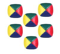 Balles de Jonglage,6 Pack Mini Balles de Cirque en Cuir PU Balles Doux pour Débutants Garçons Filles Enfants Adultes Multicolore