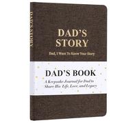 Rmeosye Journal d'histoire de papa, livre de papa à remplir, cadeau souvenir avec questions rapides pour les pères, journal d'héritage familial, souvenir pour la fête des pères, un anniversaire ou