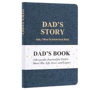 Rmeosye Journal d'histoire de papa, livre de papa à remplir, cadeau souvenir avec questions rapides pour les pères, journal d'héritage familial, souvenir pour la fête des pères, un anniversaire ou