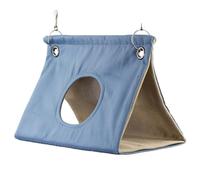 RmG467 Lit chaud d'hiver en velours à suspendre pour perroquet, perruches, inséparables Taille M (vert) RmG467 (D, 25 x 14 x 17 cm)