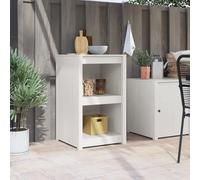 RMIHSJG Armoire de cuisine blanche 55 x 55 x 92 cm en pin massif avec deux espaces de rangement et étagères réglables pour une organisation et un rangement optimaux