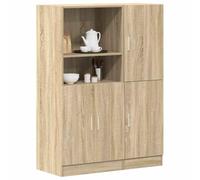 RMIHSJG Armoire de cuisine de qualité supérieure en bois avec beaucoup d'espace de rangement pour les ustensiles de cuisine, les portes et les étagères pour une organisation optimale, peut être montée