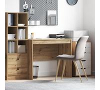 RMIHSJG Artisan Bureau en chêne 90 x 50 x 76 cm avec espace de rangement pour bureau à domicile et bureau robuste pour adultes Meubles de bureau modernes avec simple