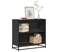 RMIHSJG Bibliothèque noire 80,5 x 35 x 76 cm en matériau dérivé du bois - Petite étagère pour cuisine, bureau, salon