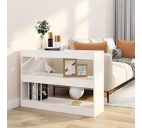 RMIHSJG Bibliothèque/séparateur de pièce, blanc, 100 x 30 x 72 cm, étagère de cuisine, étagère CD, petite étagère pour salon, cuisine, bureau, chambre à coucher