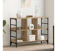 RMIHSJG Buffet moderne en chêne artisanal, 102 x 32 x 73,5 cm, avec beaucoup d'espace de rangement, structure en bois pour plus de durabilité et de stabilité, design minimaliste pour le salon
