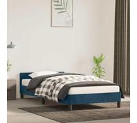 RMIHSJG Cadre de lit sans matelas, 100 x 200 cm, en velours, avec pieds de soutien et lattes de contreplaqué pour plus de stabilité et un sommeil réparateur, meuble de chambre à coucher de luxe