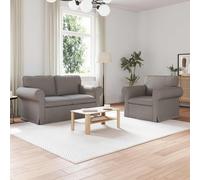 RMIHSJG Canapé d'angle modulaire 120 cm 2 pièces taupe avec cadre en métal et housse en tissu - Design ergonomique pour salon et chambre à coucher avec construction modulaire et respirant