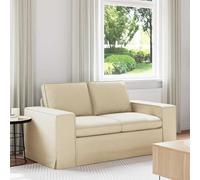 RMIHSJG Canapé d'angle modulaire 120 cm en métal crème avec cadre en métal robuste et coussins d'assise confortables pour salon ou chambre à coucher moderne