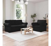 RMIHSJG Canapé d'angle modulaire 140 cm 2 pièces noir métal avec tissu respirant et design ergonomique pour salon et chambre à coucher