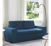 RMIHSJG Canapé d'angle modulaire 140 cm en métal bleu avec cadre en métal robuste et coussins d'assise confortables pour salon ou chambre à coucher moderne