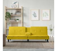 RMIHSJG Canapé-lit en velours avec dossier réglable et table à thé USB - Lit d'appoint pliable avec fonction assise et possibilité de chargement pour une nuit confortable