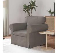 RMIHSJG Canapé moderne - Table basse modulaire - En métal taupe - 60 cm - Avec cadre robuste et coussin d'assise confortable pour une ambiance élégante