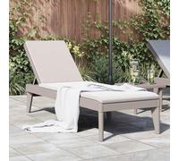 RMIHSJG Chaise longue marron cappuccino 186 x 60 x 29 cm PP avec dossier réglable en 4 positions, aspect rotin, durable, résistante aux UV, facile d'entretien, pour jardin, terrasse, balcon