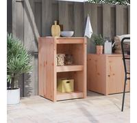 RMIHSJG Étagère de cuisine d'extérieur 55 x 55 x 92 cm en bois massif de Douglas avec deux grandes étagères pour ustensiles de cuisine et aliments, design rustique, construction robuste, polyvalente