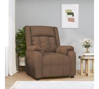 RMIHSJG Fauteuil de relaxation en tissu marron avec fonction de couchage manuelle en 3 positions pour un confort individuel et une housse respirante
