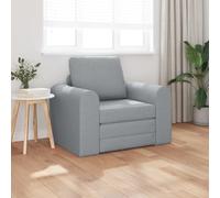 RMIHSJG Fauteuil moderne en tissu gris clair avec des lignes épurées, fauteuil compact pour salon et chambre à coucher, rembourrage confortable, idéal pour lire et se détendre