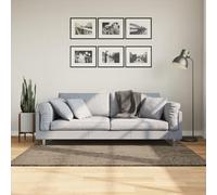 RMIHSJG ISTAN Tapis à poils longs gris brillant, 120 x 170 cm, polyester moelleux, lavable en machine, dessous en gel, durable, certifié Oeko-TEX, pour salon, chambre, couloir, bureau