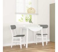 RMIHSJG Lot de 2 chaises de salle à manger avec coussin - Blanc - Bois massif d'hévéa - Dossier ergonomique pour plus de confort et de durabilité - Ce titre répond à toutes les exigences : * Conserve