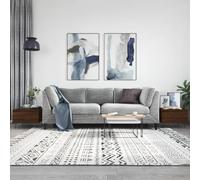 RMIHSJG Lot de 2 tables basses marron aspect chêne 50 x 46 x 35 cm en matériau dérivé du bois Table de salon Table basse Table basse Petite table d'appoint pour extérieur salon chambre bureau