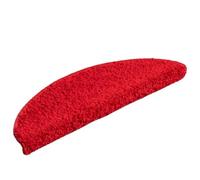 RMIHSJG Lot de 20 tapis d'escalier antidérapants en polypropylène tufté pour la décoration intérieure - Rouge - 56 x 17 x 3 cm - Insonorisant - Lavables et pliables - Avec bandes adhésives double face